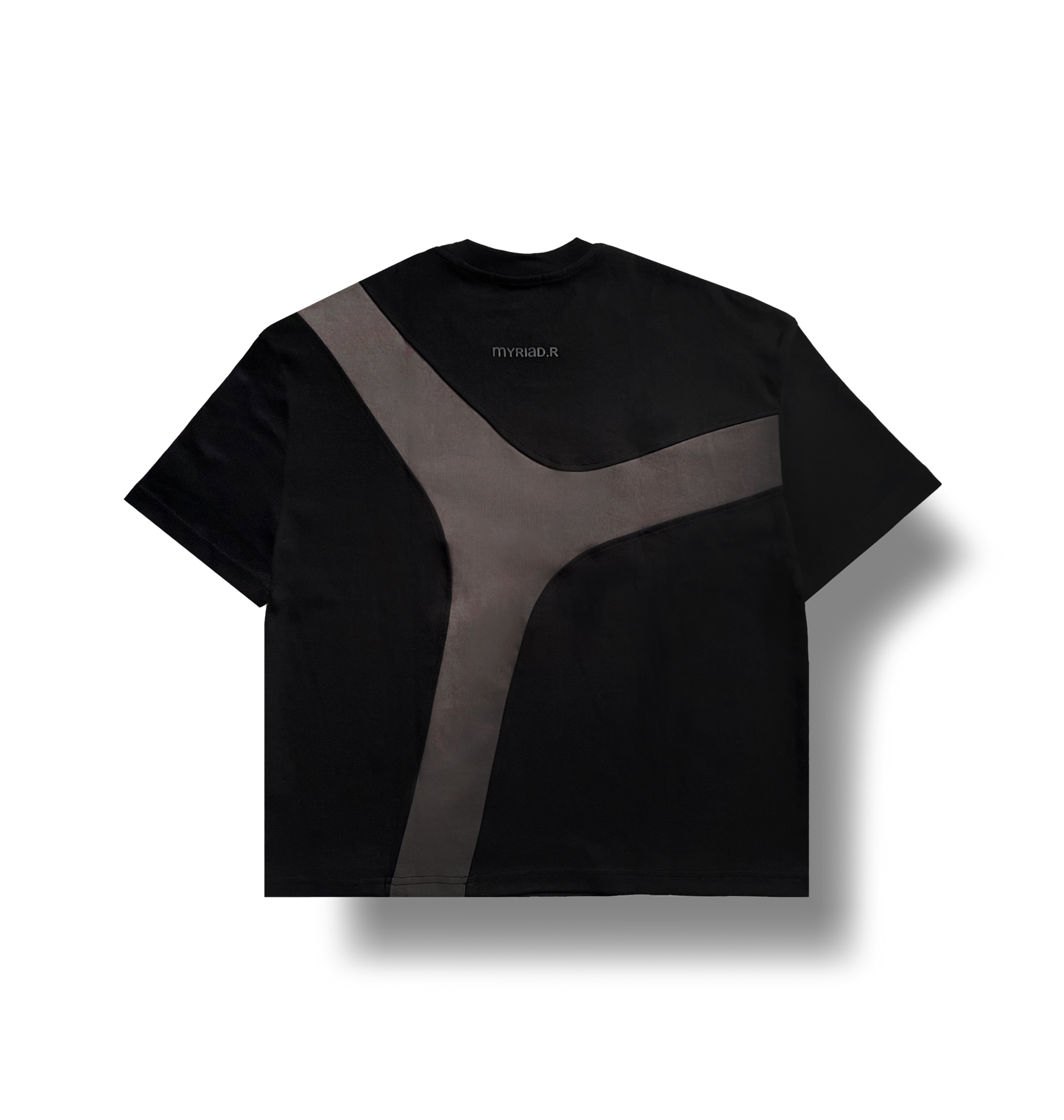 FLUX CHARCOAL BLACK BOXY TEE